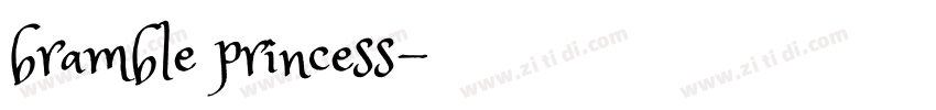 bramble princess字体转换